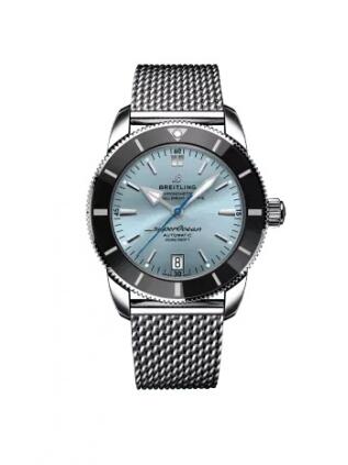Breitling Superocean Heritage II B20 Automatic 42 Stainless Steel Ice Blue Replica Watch AB20108A1C1A1