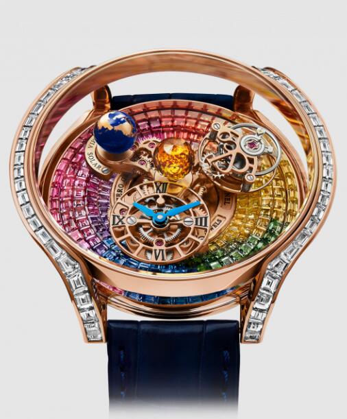 Jacob and Co Astronomia Solar Baguette Rainbow Replica Watch AS800.40.BD.UA.ABALA