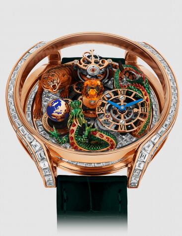 Jacob and Co Astronomia Solar Baguette Dragon and Tiger Replica Watch AS902.40.AA.UA.ABALA