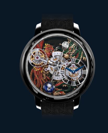 Jacob and Co Astronomia Replica Watch ASTRONOMIA DRAGON & PHOENIX BLACK GOLD AT100.31.AC.UA.B