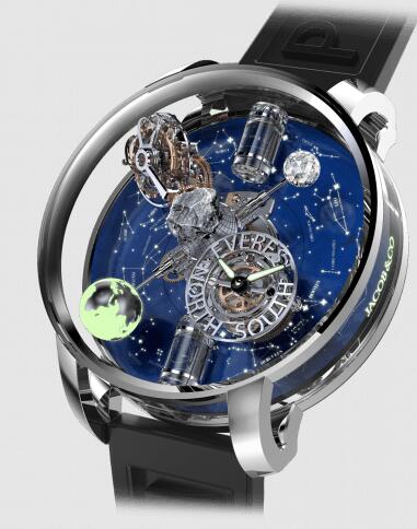 Jacob & Co Astronomia Tourbillon Everest White Gold Three Poles Replica Watch AT112.30.AA.AA.A