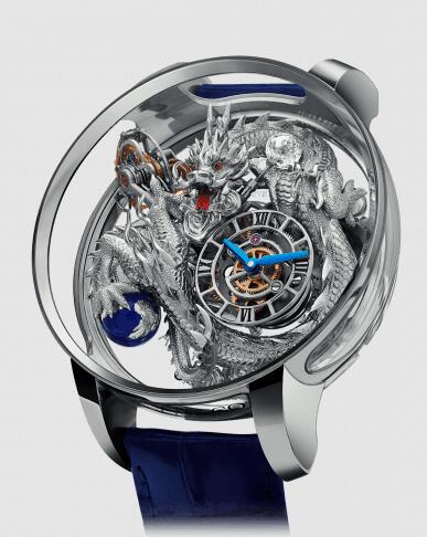 Jacob and Co Astronomia Replica Watch Astronomia Tourbillon Art Clarity Dragon AT120.60.DR.UA.C