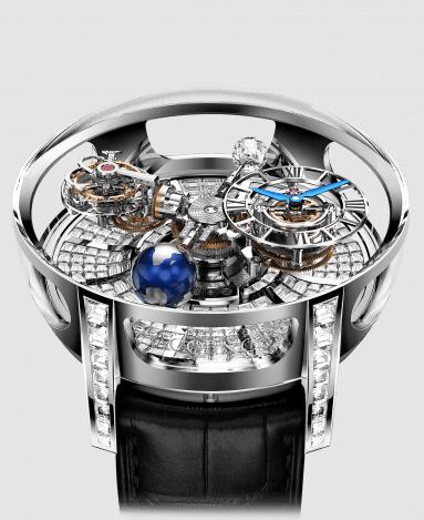 Replica Jacob and Co Astronomia Tourbillon Baguette Diamond Watch AT800.30.BD.BD.A