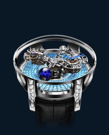 Jacob and Co Astronomia Replica Watch ASTRONOMIA TOURBILLON ICY BLUE SAPPHIRE AT800.30.BD.BI.B