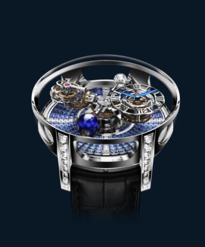 Jacob and Co Astronomia Replica Watch ASTRONOMIA TOURBILLON ICY BLUE DEGRADE SAPPHIRES AT800.30.BD.UA.B