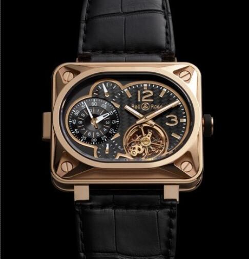 Bell & Ross Replica Watch BR Minuteur Tourbillon AVIATION BR-MINUT_TOURB-PG-MANUAL Pink gold