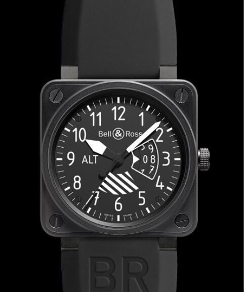 Bell & Ross Replica Watch BR 01 Altimeter AVIATION BR0192-ALTIMETER Balck PVD Steel