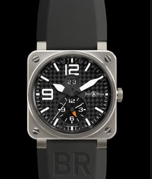 Bell & Ross Replica Watch BR 03-51 GMT Titanium AVIATION BR03-51GMT Titanium - Caoutchouc Strap