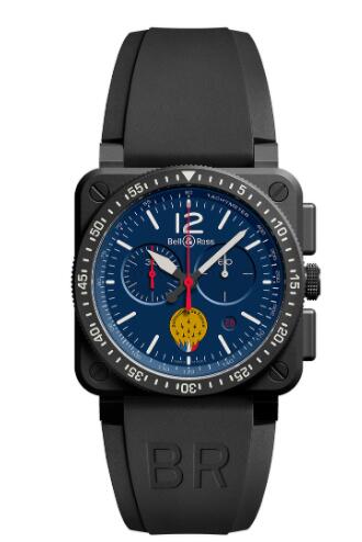 Bell & Ross BR 03 PATROUILLE DE FRANCE QUARTZ Replica Watch BR03-PAF1-CA/SRB