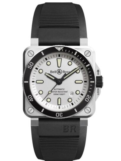 2022 Bell & Ross BR 03-92 Diver White Replica Watch BR0392-D-WH-ST/SRB