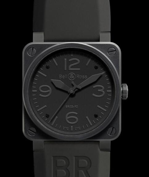 Bell & Ross Replica Watch BR 03-92 Phantom AVIATION BR0392-PHANTOM Matte Black PVD Steel