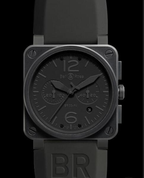 Bell & Ross Replica Watch BR 03-94 Phantom Aviation BR0394-PHANTOM Matte Black PVD Steel