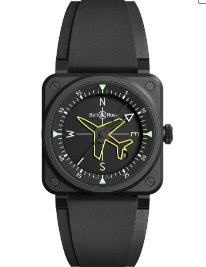 Bell and Ross BR 03 Gyrocompass Replica Watch BR03A-CPS-CE/SRB