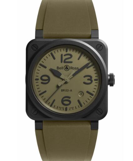 Bell & Ross BR03 Military Ceramic Replica Watch BR03A-MIL-CE/SRB