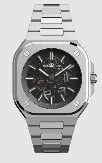 Bell and Ross BR 05 SKELETON NIGHTLUM Replica Watch BR05A-BL-SK-ST/SST