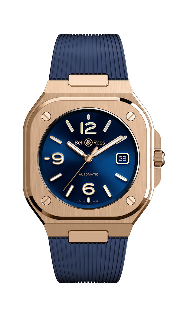 Bell and Ross BR 05 BLUE GOLD Replica Watch BR05A-BLU-PG/SRB