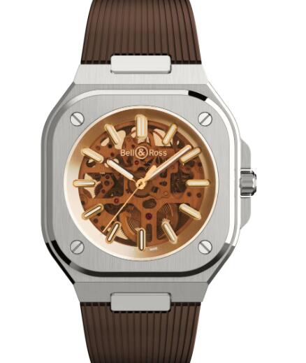 Bell & Ross BR 05 Skeleton Gold Replica watch BR05A-CH-SKST/SRB