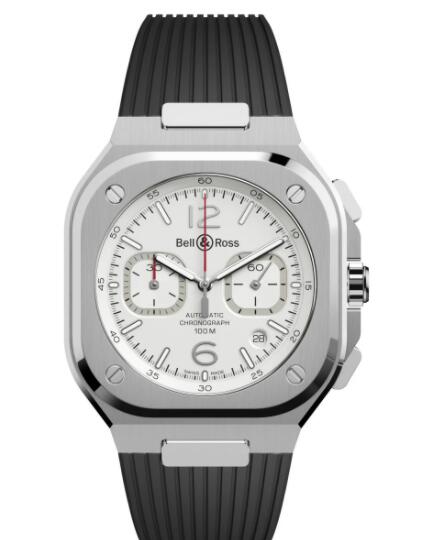 Bell and Ross BR 05 Chrono White Hawk Replica Watch BR05C-SI-ST/SRB