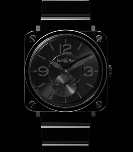 Bell & Ross Replica Watch BR S Black Ceramic Phantom AVIATION BRS-BLC-PH/SCE Black ceramic