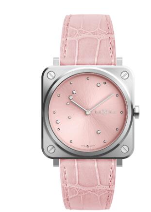 Replica Bell an Ross BR S QUARTZ Watch BR S PINK DIAMOND EAGLE BRS-EP-ST/SCR