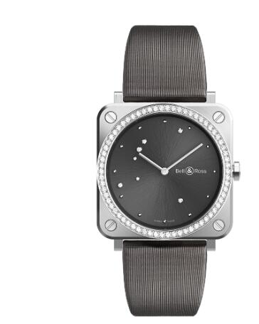 Replica Bell an Ross BR S QUARTZ Watch BR S GREY DIAMOND EAGLE DIAMONDS BRS-ERU-ST-LGD/SCA