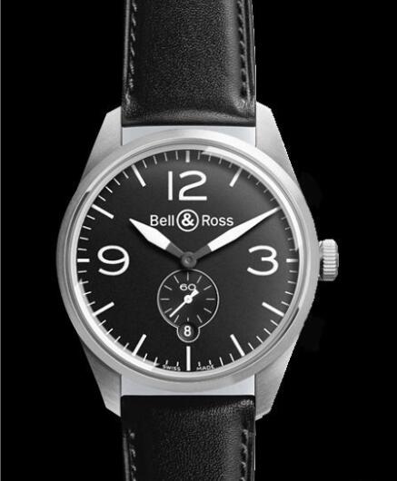 Bell & Ross VINTAGE Watch Replica BR 123 Original BRV123-BL-ST/SCA Steel - Black Dial