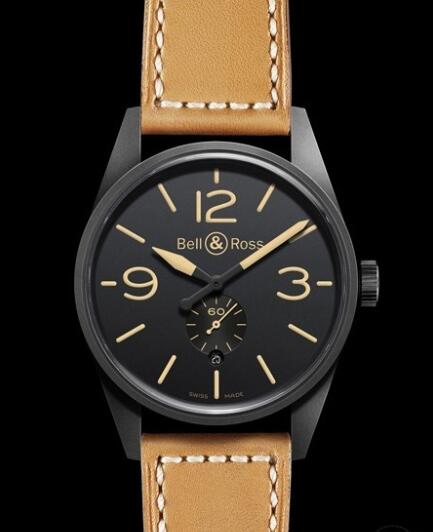 Bell & Ross VINTAGE Watch Replica BR 123 Heritage BRV123-HERITAGE Black Microblasted Steel