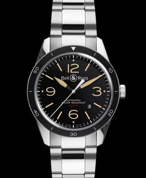 Bell & Ross VINTAGE Replica Watch BR 123 Sport Heritage BRV123-ST-HER/SST Steel - Steel Bracelet