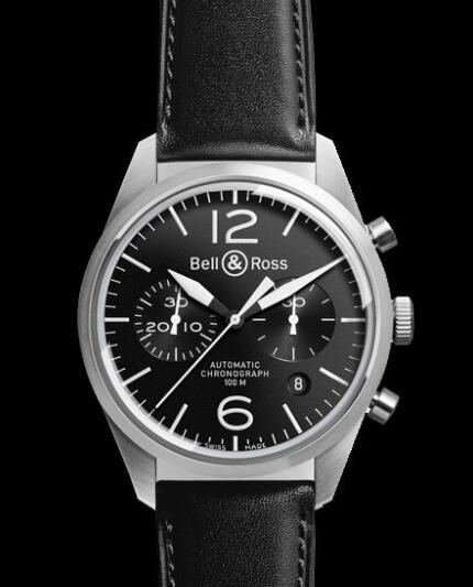 Bell & Ross VINTAGE Watch Replica BR 126 Original BRV126-BL-ST/SCA Steel - Black Dial