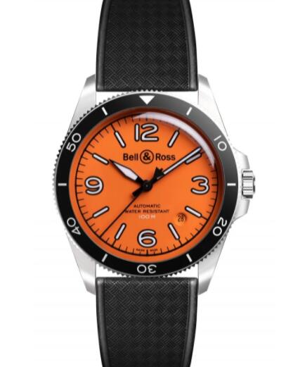 Bell and Ross BR V2-92 ORANGE Replica Watch BRV292-O-ST/SRB