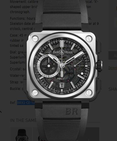 Bell and Ross BR-X1 BLACK TITANIUM Replica Watch BRX1-CE-TI-BLC