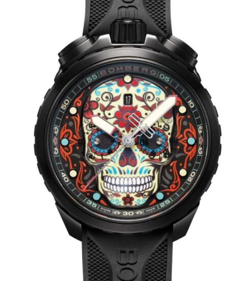 Bomberg BOLT-68 Heritage Sugar Skull Red Replica Watch BS45CHPBA.060-5.12