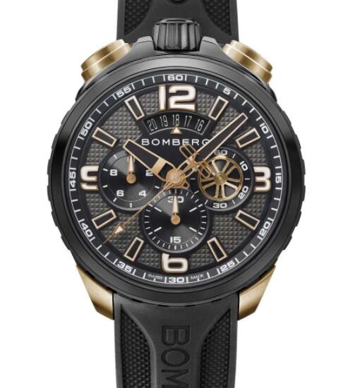 Bomberg BOLT-68 Heritage Gold & Black Replica Watch BS45CHPPKBA.062-1.11