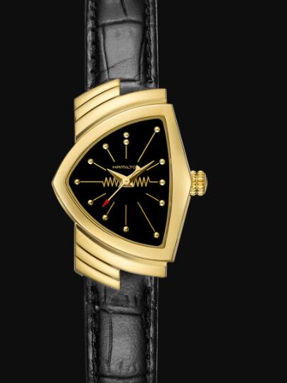 Vintage Hamilton Ventura Quartz Watch Black Dial Copy Watch H24101731