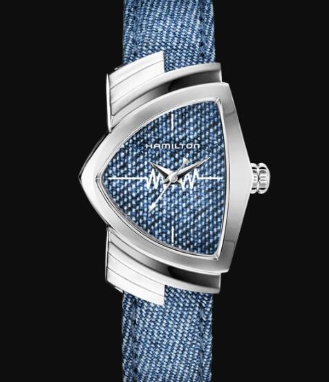 Vintage Hamilton Ventura Quartz Watch Blue Dial Copy Watch H24211941