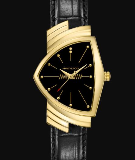 Vintage Hamilton Ventura Quartz Watch Black Dial Copy Watch H24301731