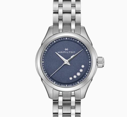 Hamilton Jazzmaster Lady Quartz Blue dial Steel bracelet H32111140 Replica Watch