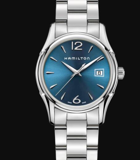 Hamilton Jazzmaster Quartz Watch Lady Blue Dial Replica Watch H32351145