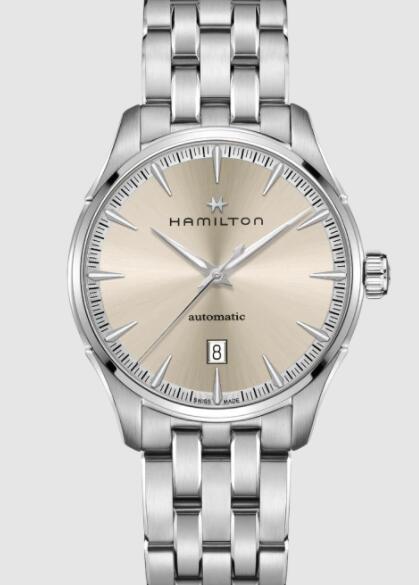 Hamilton Jazzmaster Auto 40mm Stainless steel Light brown dial H32475120 Replica Watch