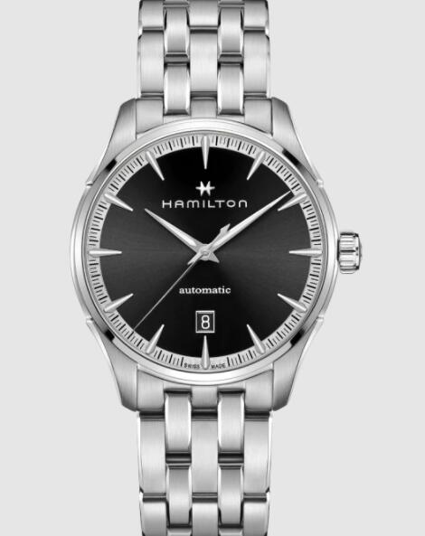 Hamilton Jazzmaster Auto 40mm Stainless steel Black and silver dial H32475130 Replica Watch