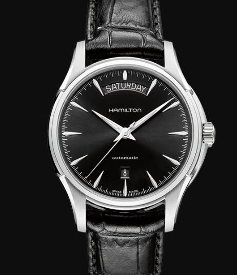 Hamilton Jazzmaster Automatic Watch Day Date Black Dial Replica Watch Review H32505731