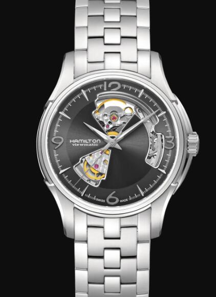 Hamilton Jazzmaster Automatic Replica Watch Review Open Heart Grey Dial H32565185