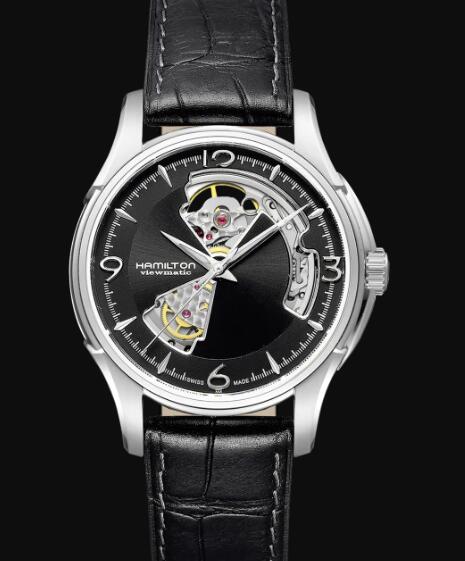 Hamilton Jazzmaster Automatic Replica Watch Review Open Heart Black Dial H32565735