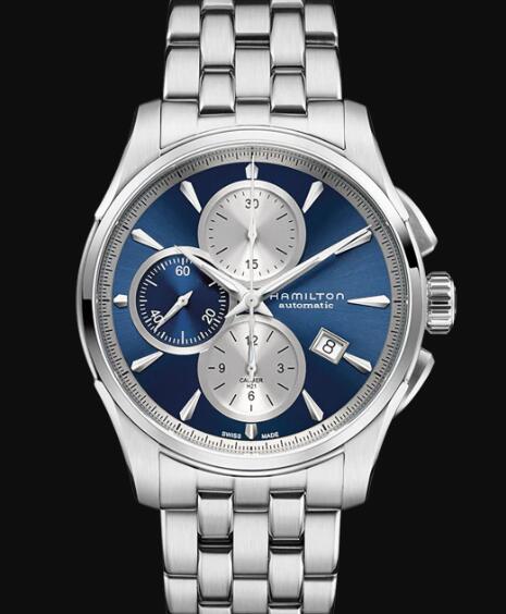 Hamilton Jazzmaster Chronometer Watch Auto Chrono Blue Dial Replica Watch Review H32596141