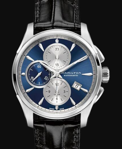Hamilton Jazzmaster Chronometer Watch Auto Chrono Blue Dial Replica Watch Review H32596741