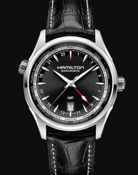 Hamilton Jazzmaster Automatic Watch GMT Black Dial Replica Watch Review H32695731