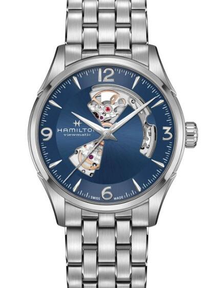 Hamilton Jazzmaster Automatic Replica Watch Review Open Heart Blue Dial H32705141