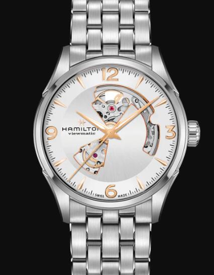 Hamilton Jazzmaster Automatic Replica Watch Review Open Heart Silver Dial H32705151