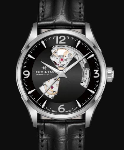 Hamilton Jazzmaster Automatic Replica Watch Review Open Heart Black Dial H32705731