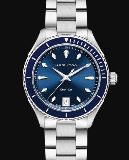 Hamilton Jazzmaster Quartz Watch Seaview Blue Dial Replica Watch Review H37451141